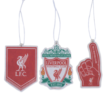 FC Liverpool osviežovač vzduchu Crest 3pk Air Freshener