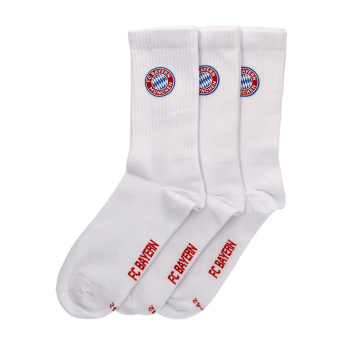 Bayern Mníchov ponožky 3 pack white