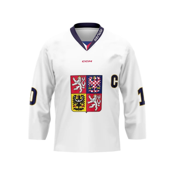 Hokejové reprezentácie hokejový dres 2024/2025 Fan replica Czech republic white