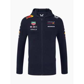 Red Bull Racing pánska mikina s kapucňou official Teamline Replica zip navy F1 Team 2025