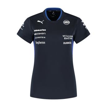 Williams dámske tričko official Teamline Replica black F1 Team 2025