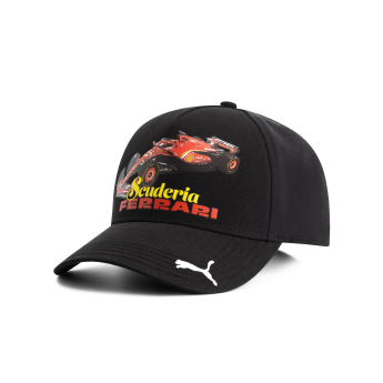 Ferrari čiapka baseballová šiltovka Graphic Car black F1 Team 2025