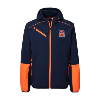 Red Bull KTM pánska bunda s kapucňou Softshell Grid navy