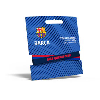 FC Barcelona gumový náramok Locked blaugrana