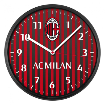 AC Milano nástenné hodiny Stripe