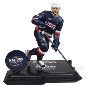 Hokejové reprezentácie figúrka Auston Matthews #34  Face-Off Team USA 7” Figure SportsPicks