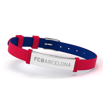 FC Barcelona silikónový náramok fashion red