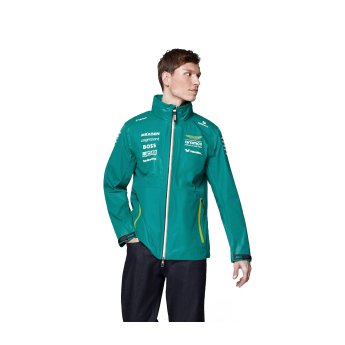 Aston Martin pánska bunda Rain official Teamline Replica green F1 Team 2025