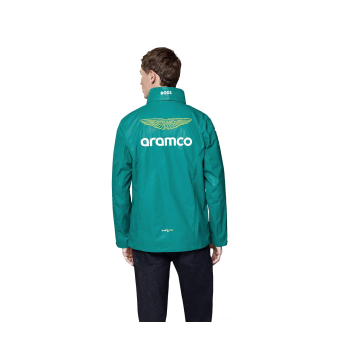 Aston Martin pánska bunda Rain official Teamline Replica green F1 Team 2025