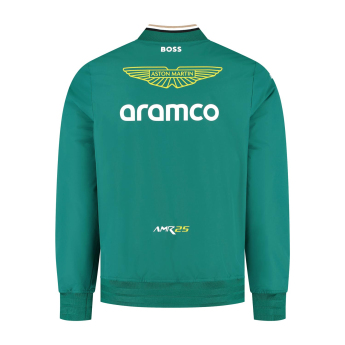 Aston Martin pánska bunda Bomber official Teamline Replica green F1 Team 2025