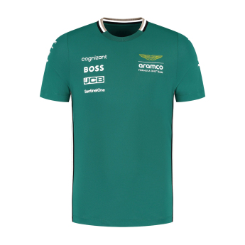 Aston Martin pánske tričko official Teamline Replica green F1 Team 2025
