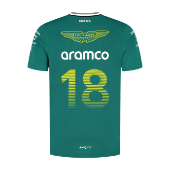 Aston Martin pánske tričko Stroll green F1 Team 2025