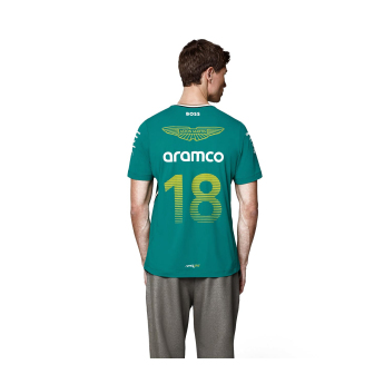 Aston Martin pánske tričko Stroll green F1 Team 2025