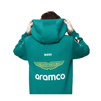 Aston Martin detská mikina s kapucňou official Teamline Replica green F1 Team 2025
