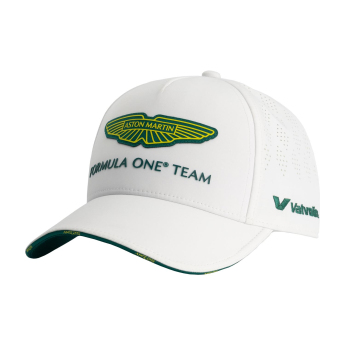 Aston Martin čiapka baseballová šiltovka official Teamline Replica white F1 Team 2025