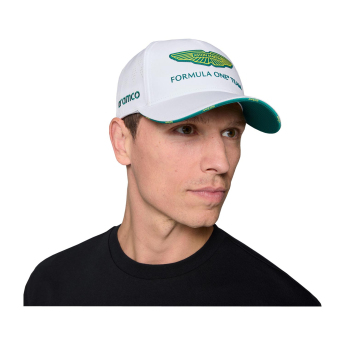 Aston Martin čiapka baseballová šiltovka official Teamline Replica white F1 Team 2025
