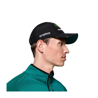 Aston Martin čiapka baseballová šiltovka official Teamline Replica black F1 Team 2025