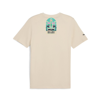 Formule 1 pánske tričko Miami GP beige F1 Team 2025