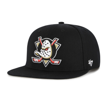 Anaheim Ducks čiapka flat šiltovka No Shot 47 CAPTAIN black