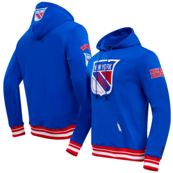 New York Rangers pánska mikina s kapucňou Retro Classic Fleece blue