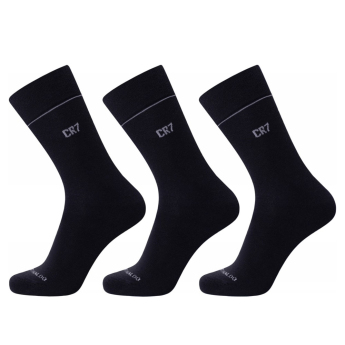 Cristiano Ronaldo ponožky 3pack CR7 black