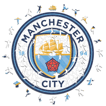 Manchester City drevené puzzle Crest 150 pcs