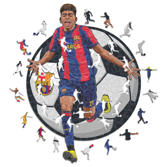 FC Barcelona drevené puzzle Yamal 150 pcs