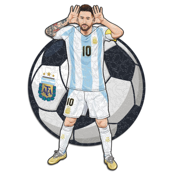Futbalová reprezentácia drevené puzzle Argentina Messi 150 pcs