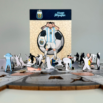 Futbalová reprezentácia drevené puzzle Argentina Messi 150 pcs