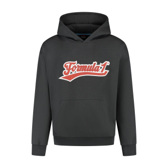 Formule 1 pánska mikina s kapucňou Heritage Graphic black F1 Team 2025