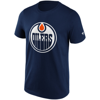 Edmonton Oilers pánske tričko Primary Logo Graphic navy