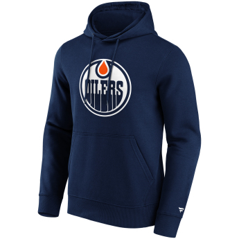 Edmonton Oilers pánska mikina s kapucňou Primary Logo Graphic Hoodie navy
