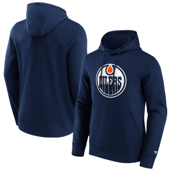 Edmonton Oilers pánska mikina s kapucňou Primary Logo Graphic Hoodie navy