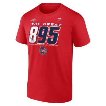 Washington Capitals pánske tričko Alex Ovechkin #8 The GR8 Chase Scorer 895 red
