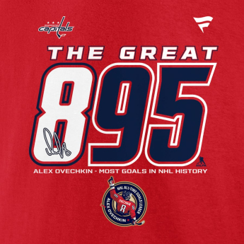 Washington Capitals pánske tričko Alex Ovechkin #8 The GR8 Chase Scorer 895 red