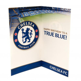FC Chelsea narodeninové želanie blue card