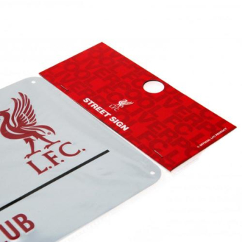 FC Liverpool plechová cedula stadium