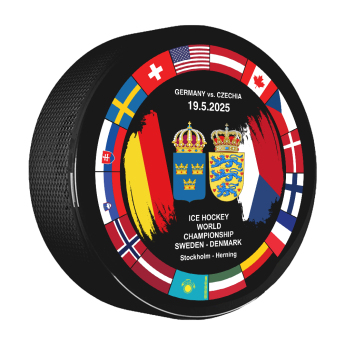 Hokejové reprezentácie puk Ice Hockey World Championship Sweden | Denmark MS 2025 Dueling 19.05.2025 Germany vs. Czechia