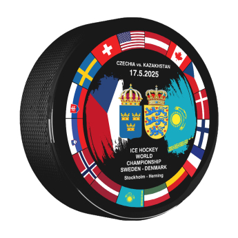 Hokejové reprezentácie puk Ice Hockey World Championship Sweden | Denmark MS 2025 Dueling 17.05.2025 Czechia vs. Kazakhstan