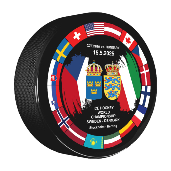 Hokejové reprezentácie puk Ice Hockey World Championship Sweden | Denmark MS 2025 Dueling 15.05.2025 Czechia vs. Hungary