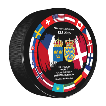 Hokejové reprezentácie puk Ice Hockey World Championship Sweden | Denmark MS 2025 Dueling 12.05.2025 Czechia vs. Denmark