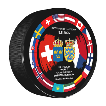 Hokejové reprezentácie puk Ice Hockey World Championship Sweden | Denmark MS 2025 Dueling 09.05.2025 Switzerland vs. Czechia