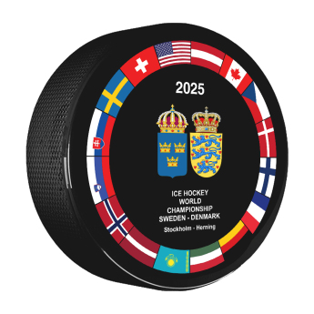 Hokejové reprezentácie puk Ice Hockey World Championship Sweden | Denmark MS 2025