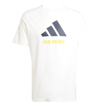 Real Madrid pánske tričko Seasonal Graphic white