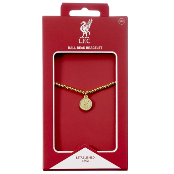 FC Liverpool náramok Gold Finish Bead