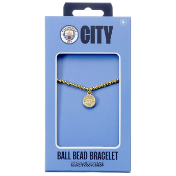 Manchester City náramok Gold Finish Bead