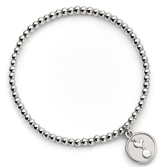 Tottenham náramok Silver Finish Bead