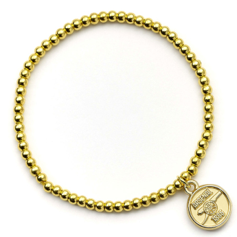 FC Arsenal náramok Gold Finish Bead