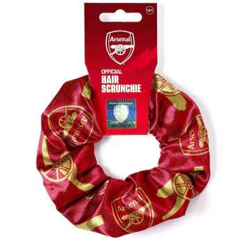 FC Arsenal gumička do vlasov colourful satin