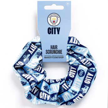 Manchester City gumička do vlasov colourful satin